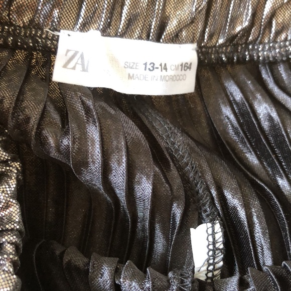 Zara Metallic Silver Culottes *3 for $30* - Picture 6 of 8